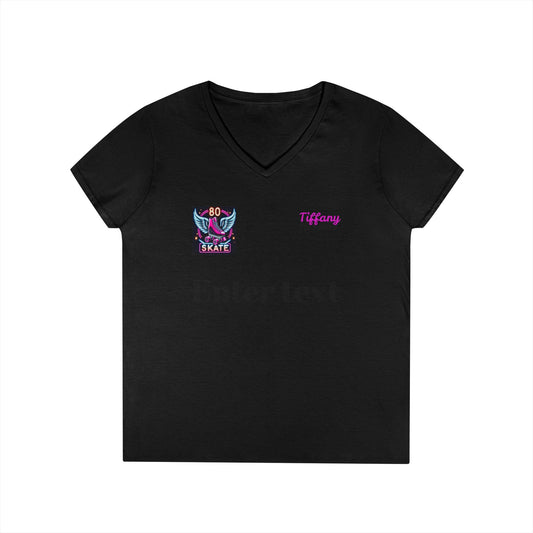 Copy of 80s Skate Vintage V-Neck T-Shirt for Ladies